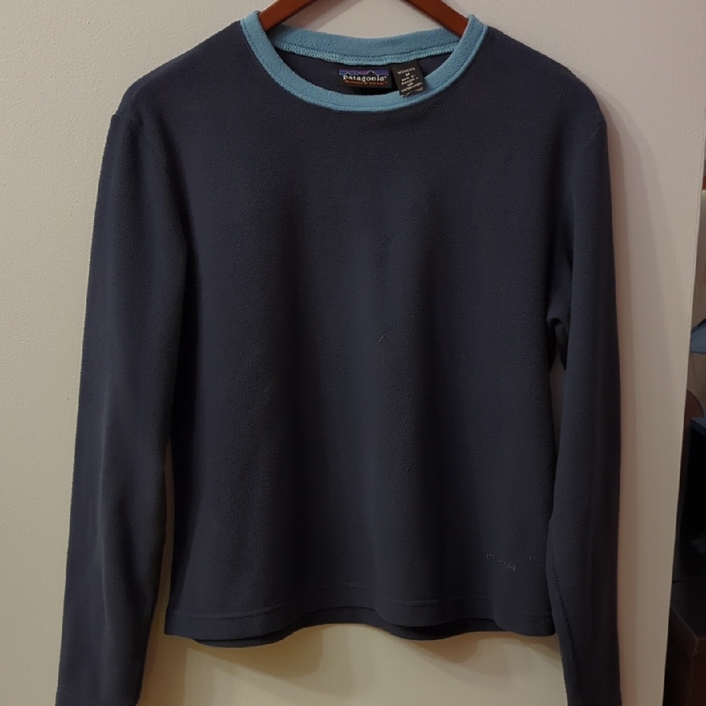 Patagonia Women's Blue Fleece Pullover Size Medium